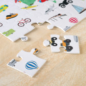 Adventure wacht op Wereldkaart Voertuigen Legpuzzel (Zijkant)