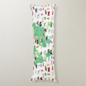 Adventure wacht op Wereldkaart Voertuigen Lichaamskussen (Voorkant Verticaal)