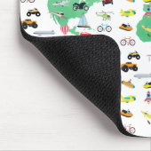 Adventure wacht op Wereldkaart Voertuigen Muismat (Hoek)