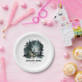 Adventure wacht op Wilde Natuur Camping Party Papieren Bordje (Feest)