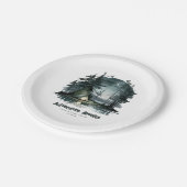 Adventure wacht op Wilde Natuur Camping Party Papieren Bordje (Gekanteld)