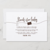 Adventure wacht op Wilderness Baby shower Invitati Kaart (Achterkant)