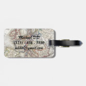 Adventure wacht op World Traveller Wereldkaart Bagagelabel (Achterkant horizontaal)