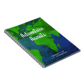 Adventure wacht wereldkaart aangepast journaal notitieboek (Rechterzijde)