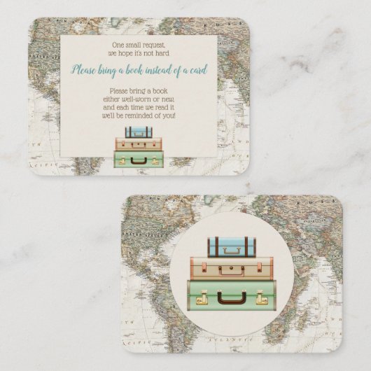 Adventure wacht Wereldkaart Book Request Enclosure Informatiekaartje (Voorkant / Achterkant)
