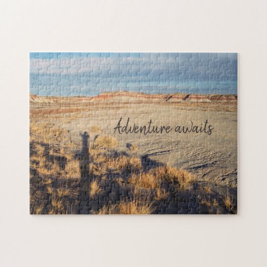 Adventure wacht woestijnlandschapsfoto legpuzzel (Horizontaal)
