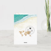 Adventure Wedding Destination Passport Wereldkaart (Achterkant)