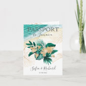 Adventure Wedding Destination Passport Wereldkaart (Voorkant)