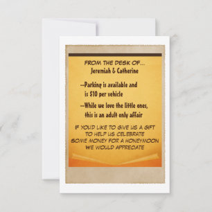  Adventure Wedding Information Kaart