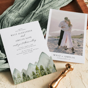 Adventure Wedding Invitation Kaart