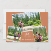 Adventure Wedding Photo Sla de datum Uitnodiging o (Achterkant)