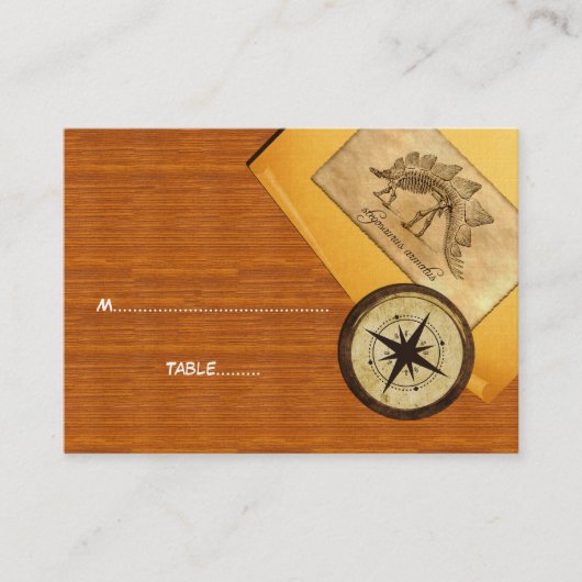 Adventure Wedding Place Card Plaatskaartje (Voorkant)