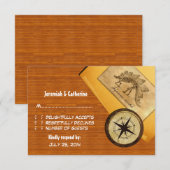 Adventure Wedding Response Kaart (Voorkant / Achterkant)