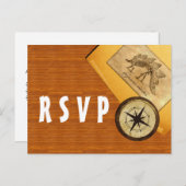 Adventure Wedding RSVP Briefkaart (Voorkant / Achterkant)