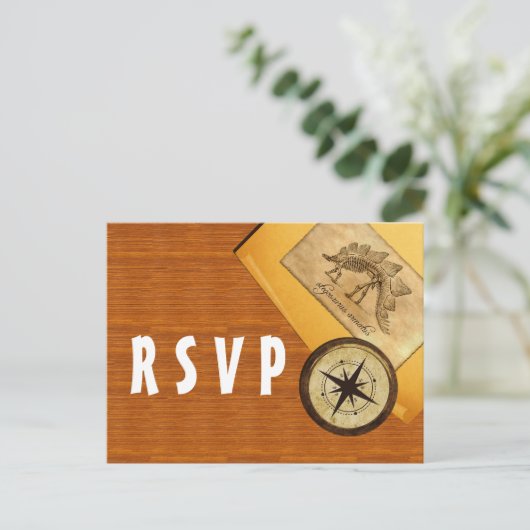 Adventure Wedding RSVP Briefkaart (Staand voorkant)