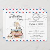 Adventure Wedreis Reisreis Post Kaart (Voorkant / Achterkant)