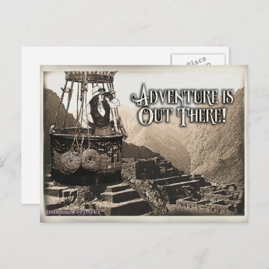 Adventure-Wenskaart Briefkaart (Voorkant / Achterkant)