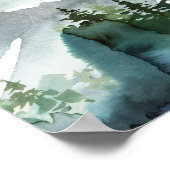 Adventure Wilderness Baby shower Welkomstteken Poster (Hoek)