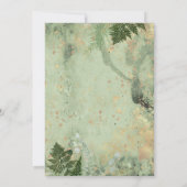 Adventure Woodland animal Greenery Baby shower Kaart (Achterkant)