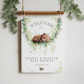 Adventure Woodland Beer Baby shower Welkom Poster