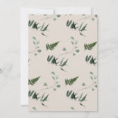 Adventure Woodland Dierenneutraal Baby shower Kaart (Achterkant)