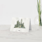 Adventure woodland Nationaal bos Bedankkaart (Achterkant)