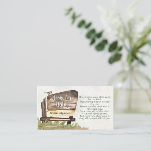 Adventure woodland National Forest Books for Baby Informatiekaartje (Staand voorkant)