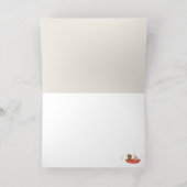 Adventure Woodland Neutraal Baby shower Dank u wel Folie Wenskaart (Binnenlaag)