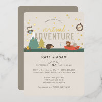 Adventure Woodland Neutral Virtual Baby shower