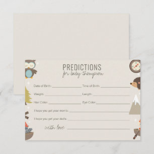 Adventure Woodland Neutrale voorspellingen voor Ba Informatiekaartje