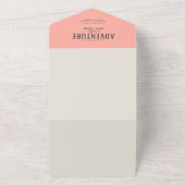 Adventure Woodland Predications Girl Baby shower All In One Uitnodiging (Buitenkant)