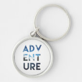 Adventure Word Art Travel Photography Sleutelhanger (Voorkant)