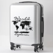 Adventure World kaart "World Explorer" Script
 Sticker (Koffer)