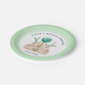 Adventure World Travel Vrijgezellenfeest Mint Gree Papieren Bordje (Gekanteld)