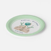 Adventure World Travel Weddengement Party Papieren Bordje (Gekanteld)