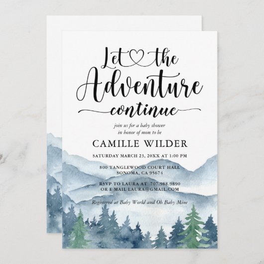 Adventure zet de uitnodiging tot het indienen van (Voorkant / Achterkant)