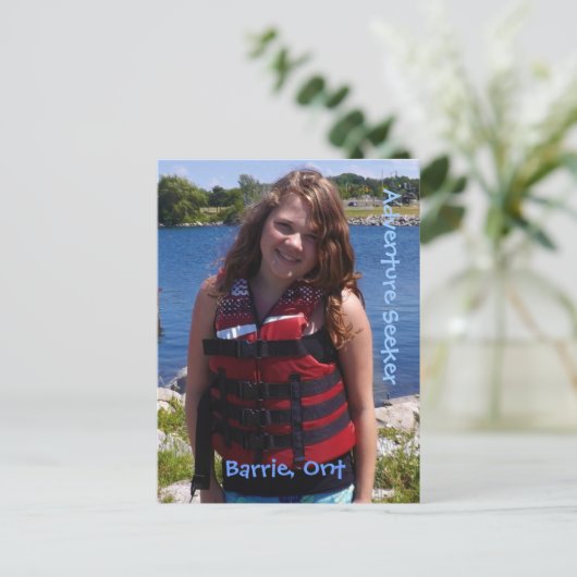 Adventure-zoeker Briefkaart (Staand voorkant)