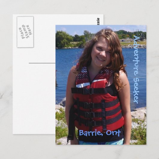 Adventure-zoeker Briefkaart (Voorkant / Achterkant)