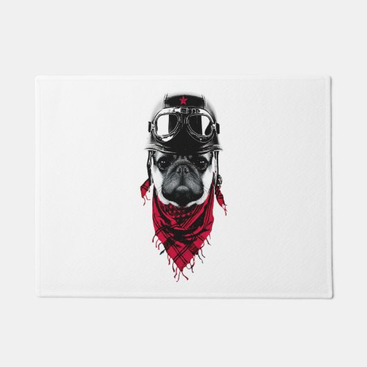 Adventurer Pug Deurmat (Voorkant)