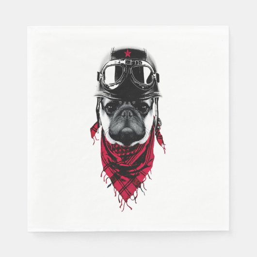 Adventurer Pug Servet (Voorkant)