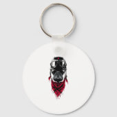 Adventurer Pug Sleutelhanger (Voorkant)