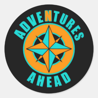 Adventures Ahead Classic! Ronde Sticker