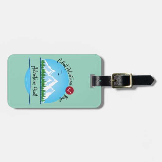 Adventures Await Bagagelabel (Voorkant horizontaal)