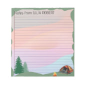 Adventures Await: Notities van Camp Notitieblok (Voorkant)