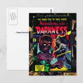 Adventures in duisternis #9, Gold Age Horror Hoesj Briefkaart (Voorkant / Achterkant)