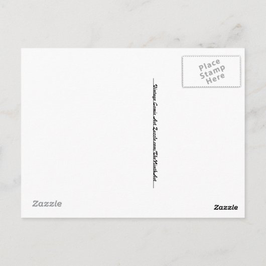 Adventures in duisternis #9, Gold Age Horror Hoesj Briefkaart (Achterkant)