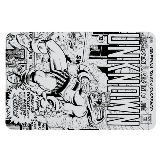 'Adventures into the Unknown' Lite Grey Magnet Magneet (Horizontaal)