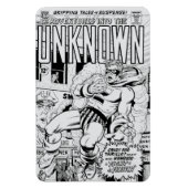 'Adventures into the Unknown' Lite Grey Magnet Magneet (Verticaal)