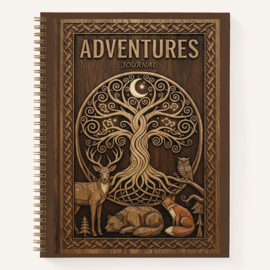 Adventures Journal Tree of Life Woodland Animals  Notitieboek (Voorkant)