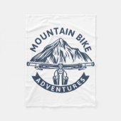 Adventures - Mountain Biking Fleece Deken (Voorkant)
